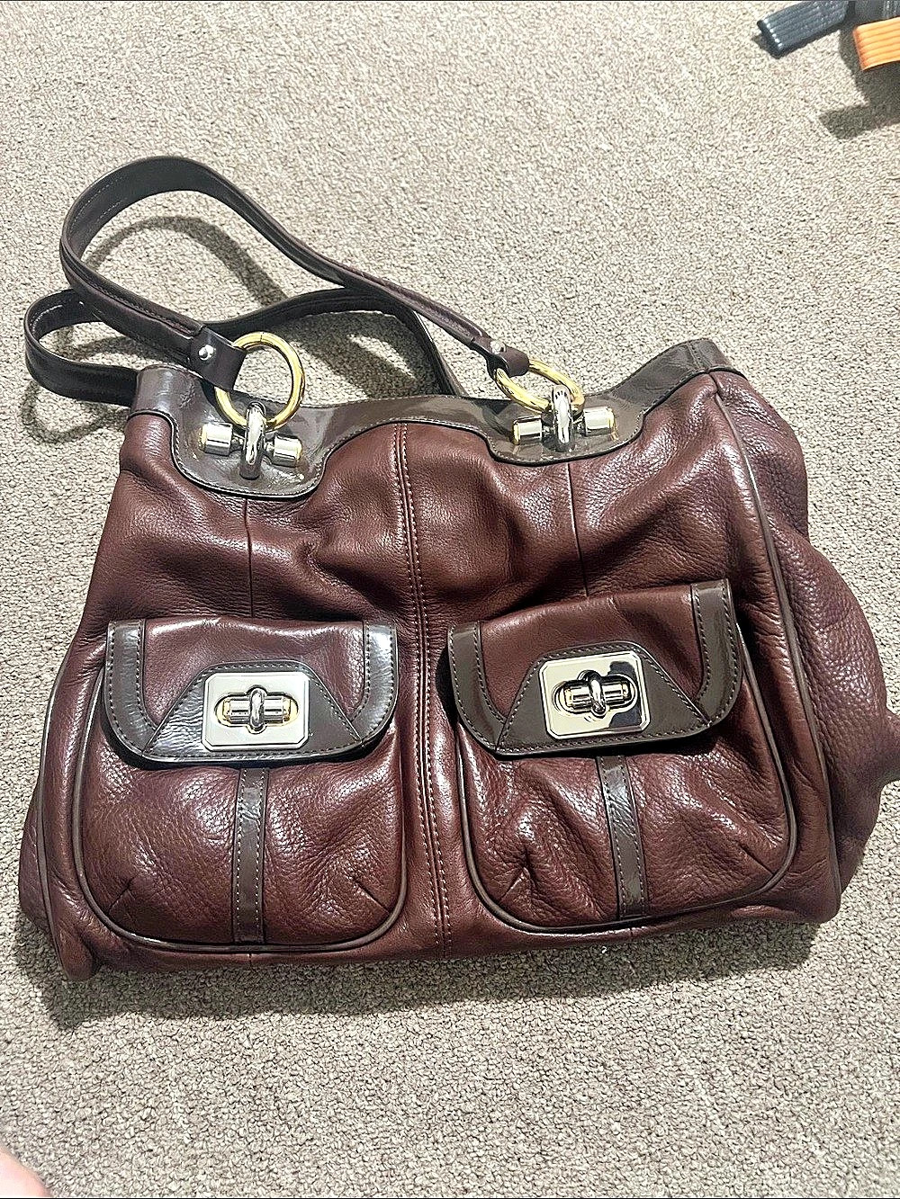 B Markowski Brown Shoulder Bag